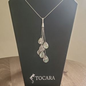 Abalone & Stailess Steel Necklace 32"